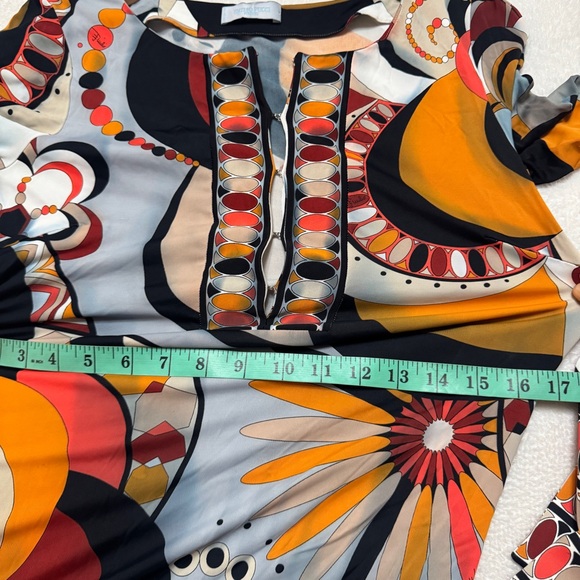 Emilio Pucci Multicolor Abstract Print Mini Dress - Picture 10 of 10
